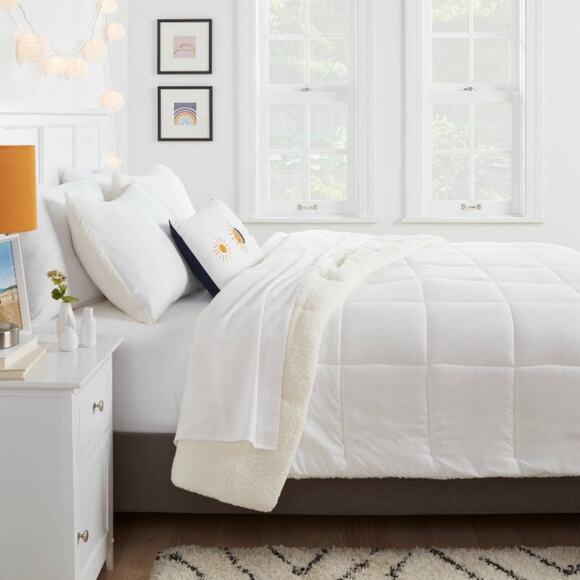 Room essentials sherpa comforter twin/twinxl - Picture 3 of 6